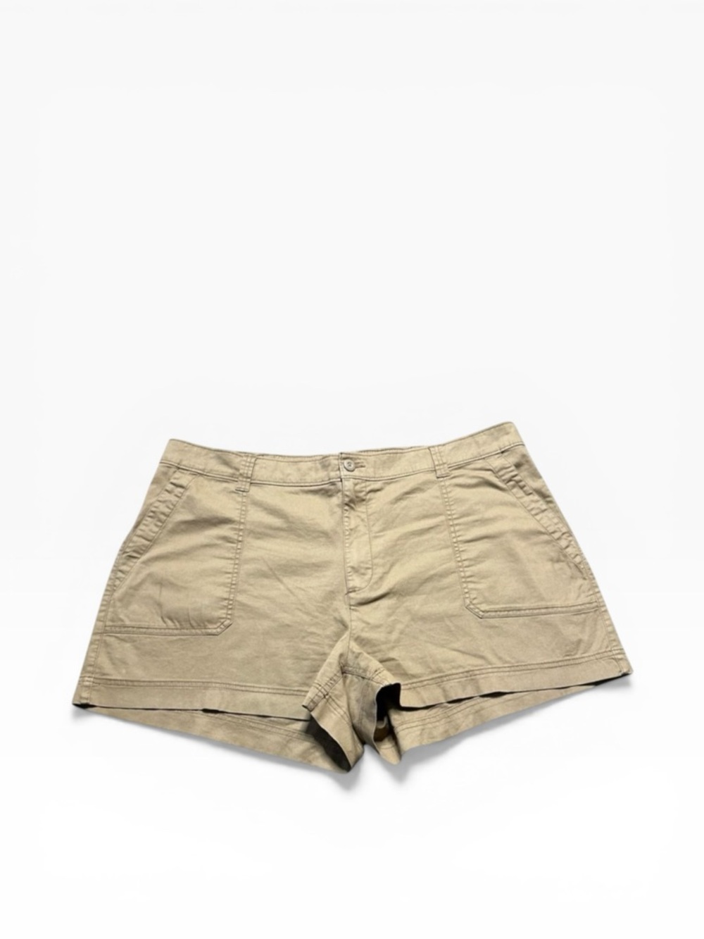 Old Navy OG Chino Shorts Women’s XXL High Rise Clifftop Brown Relaxed Fit